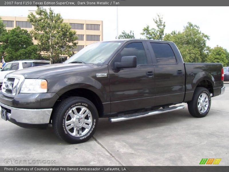 Dark Stone Metallic / Tan 2007 Ford F150 Texas Edition SuperCrew