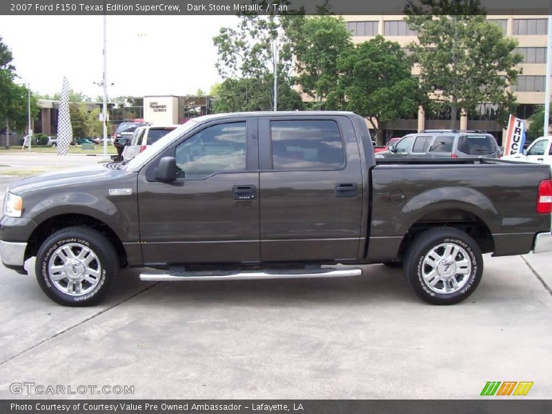 Dark Stone Metallic / Tan 2007 Ford F150 Texas Edition SuperCrew
