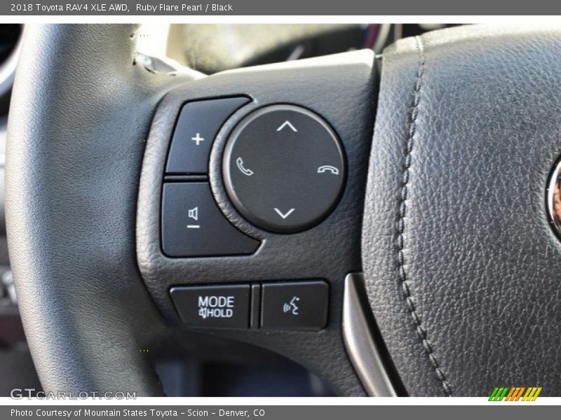 Ruby Flare Pearl / Black 2018 Toyota RAV4 XLE AWD