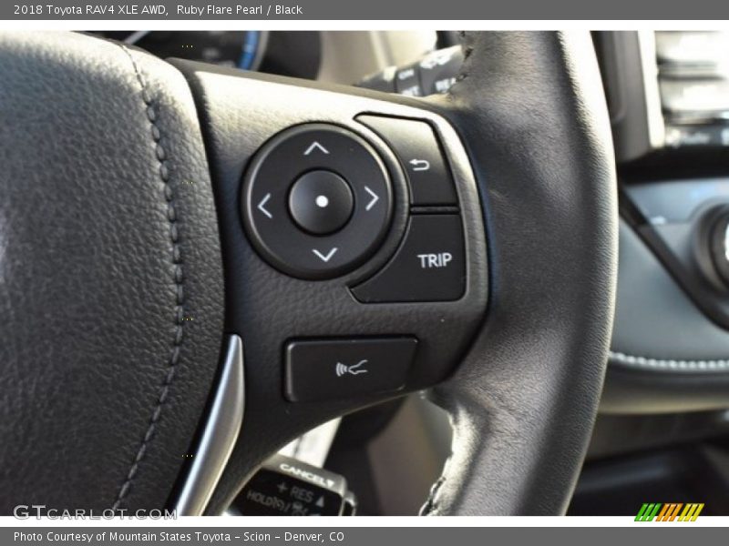 Ruby Flare Pearl / Black 2018 Toyota RAV4 XLE AWD