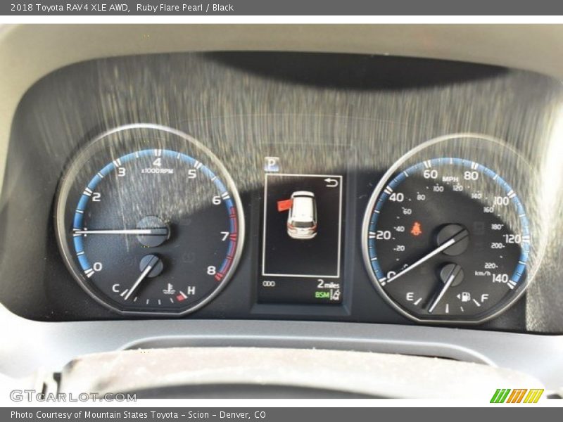 Ruby Flare Pearl / Black 2018 Toyota RAV4 XLE AWD