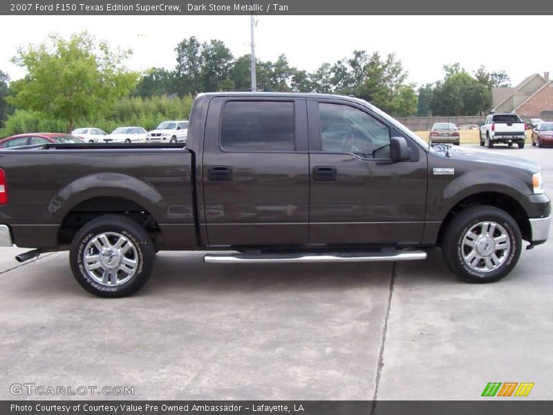 Dark Stone Metallic / Tan 2007 Ford F150 Texas Edition SuperCrew