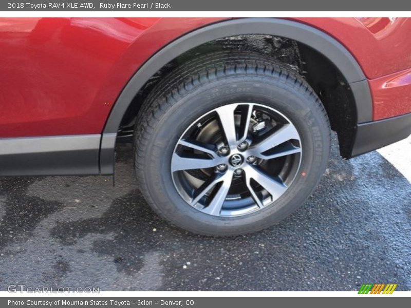 Ruby Flare Pearl / Black 2018 Toyota RAV4 XLE AWD