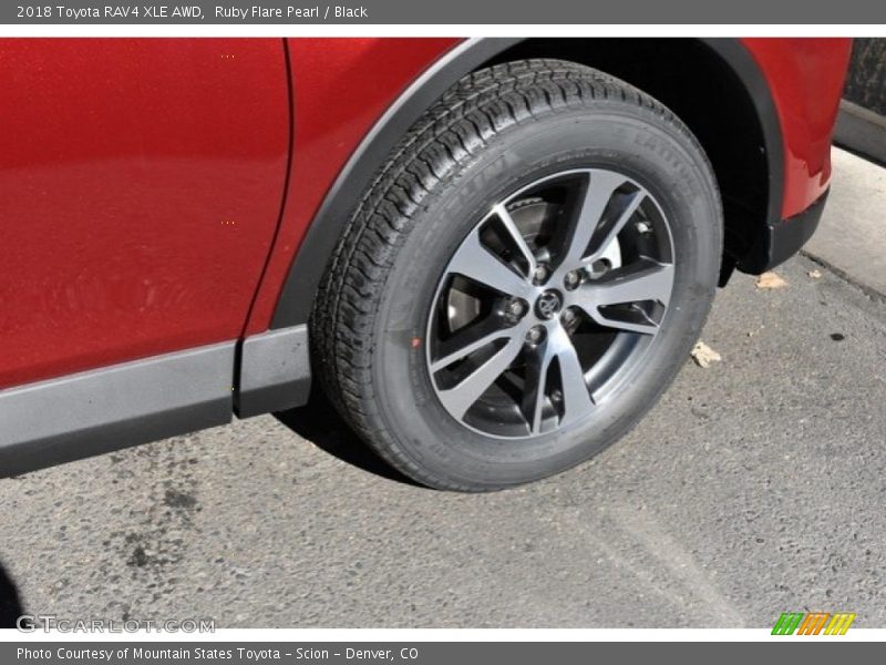 Ruby Flare Pearl / Black 2018 Toyota RAV4 XLE AWD