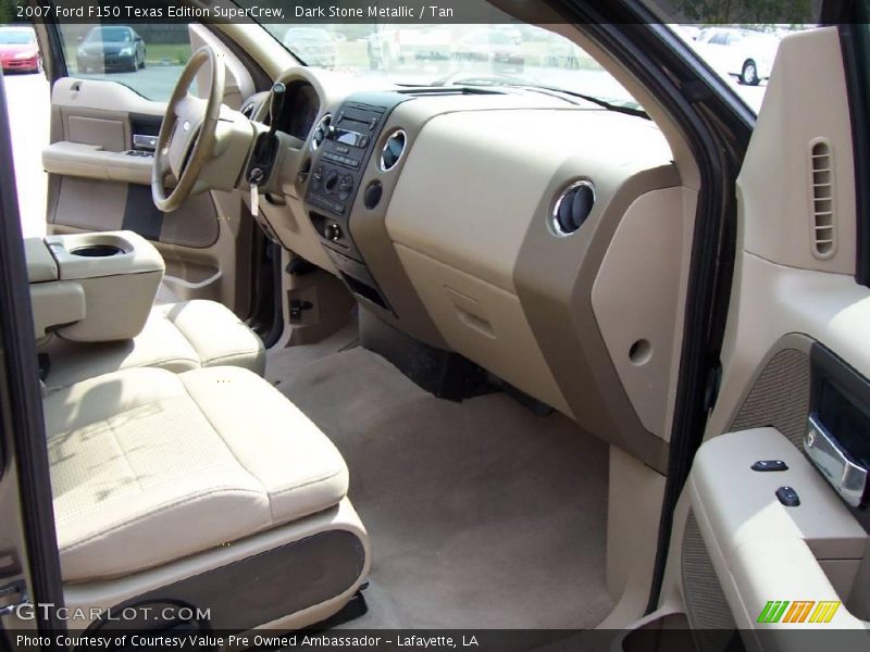 Dark Stone Metallic / Tan 2007 Ford F150 Texas Edition SuperCrew