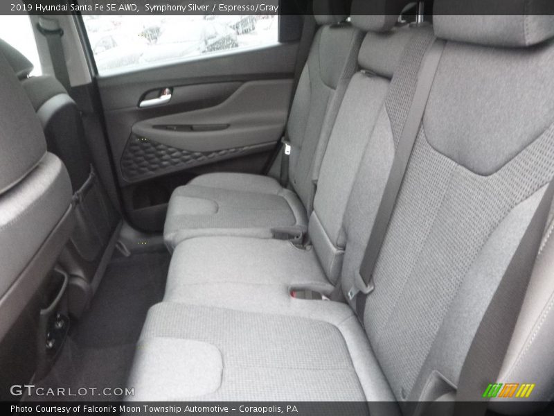 Symphony Silver / Espresso/Gray 2019 Hyundai Santa Fe SE AWD