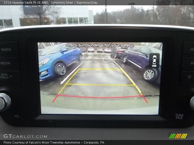 Symphony Silver / Espresso/Gray 2019 Hyundai Santa Fe SE AWD