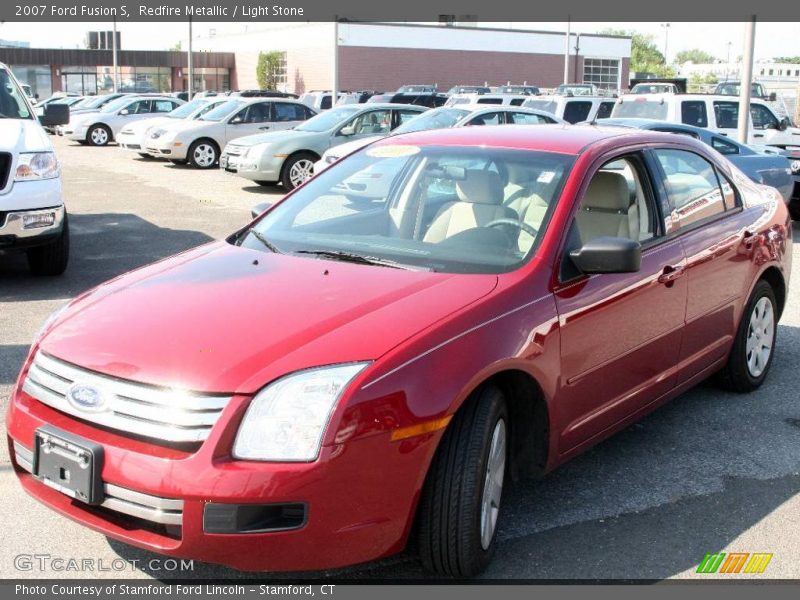 Redfire Metallic / Light Stone 2007 Ford Fusion S