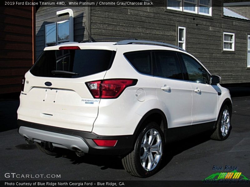 White Platinum / Chromite Gray/Charcoal Black 2019 Ford Escape Titanium 4WD