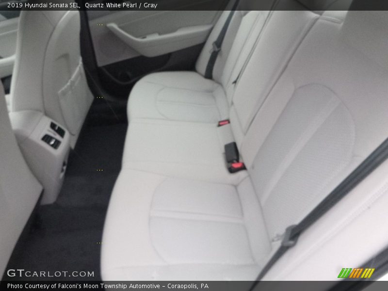 Quartz White Pearl / Gray 2019 Hyundai Sonata SEL