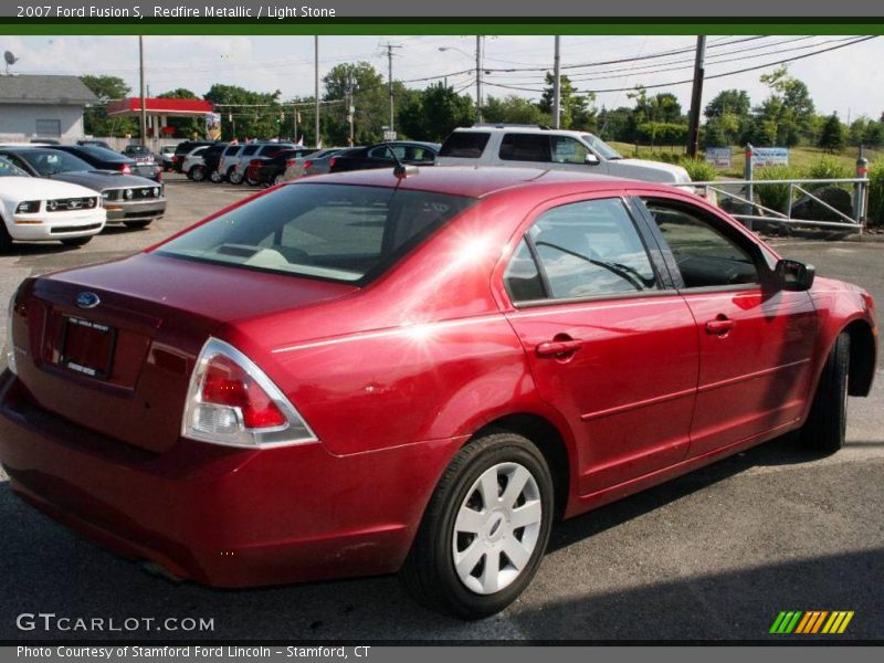 Redfire Metallic / Light Stone 2007 Ford Fusion S