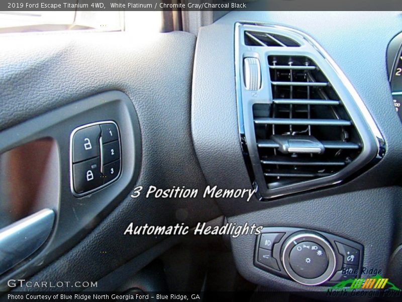 White Platinum / Chromite Gray/Charcoal Black 2019 Ford Escape Titanium 4WD