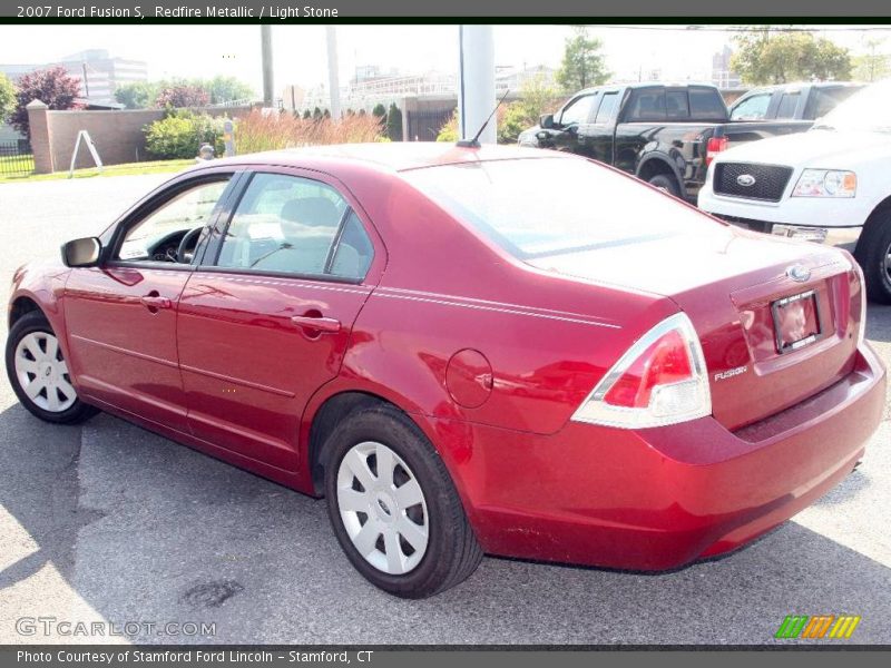 Redfire Metallic / Light Stone 2007 Ford Fusion S