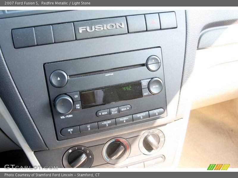 Redfire Metallic / Light Stone 2007 Ford Fusion S
