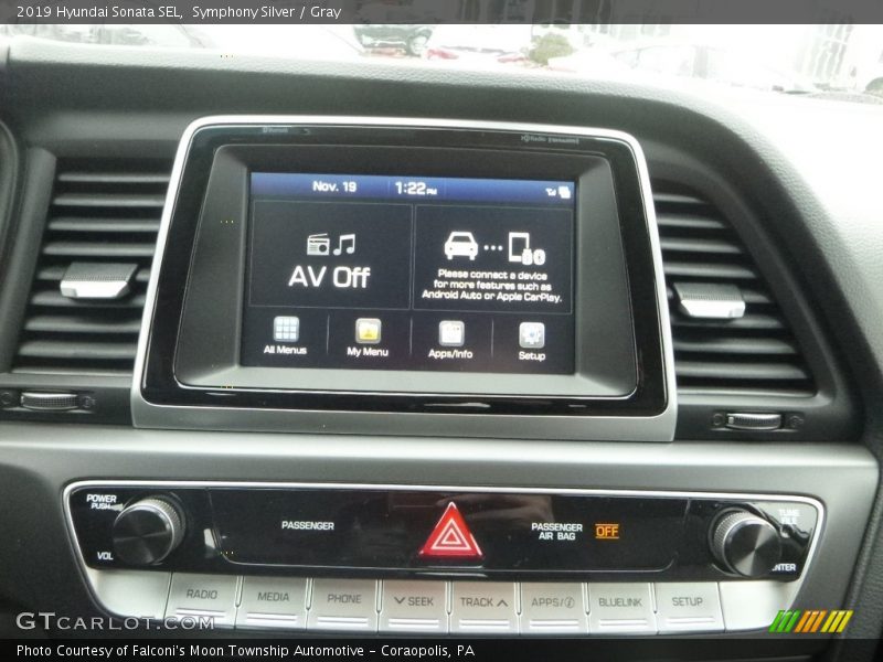 Symphony Silver / Gray 2019 Hyundai Sonata SEL