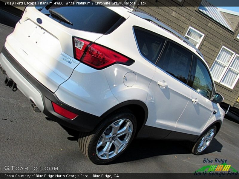 White Platinum / Chromite Gray/Charcoal Black 2019 Ford Escape Titanium 4WD