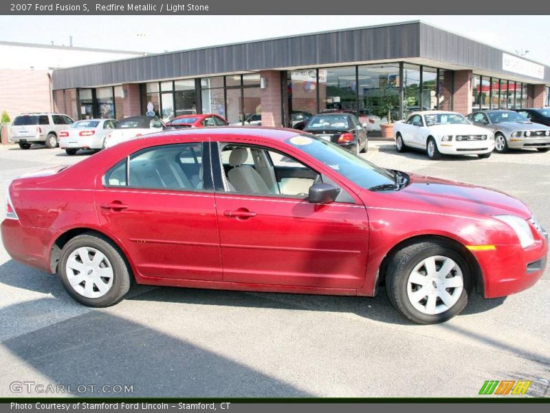 Redfire Metallic / Light Stone 2007 Ford Fusion S