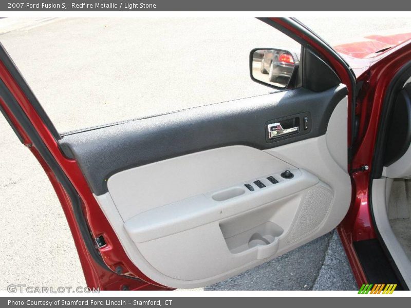 Redfire Metallic / Light Stone 2007 Ford Fusion S