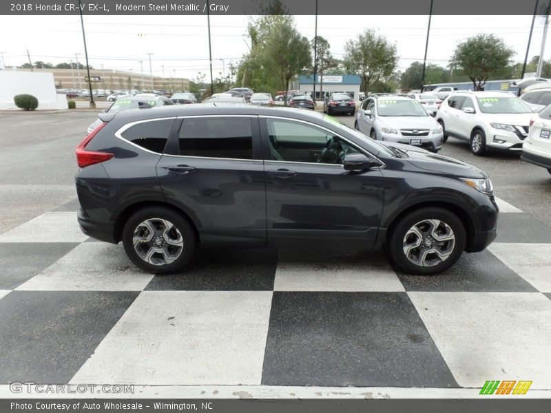 Modern Steel Metallic / Gray 2018 Honda CR-V EX-L