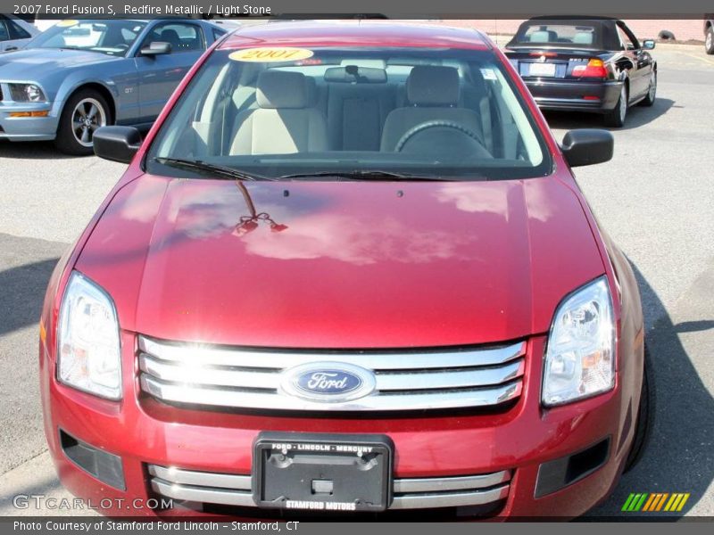 Redfire Metallic / Light Stone 2007 Ford Fusion S