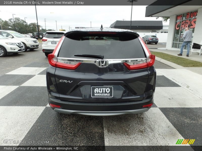 Modern Steel Metallic / Gray 2018 Honda CR-V EX-L