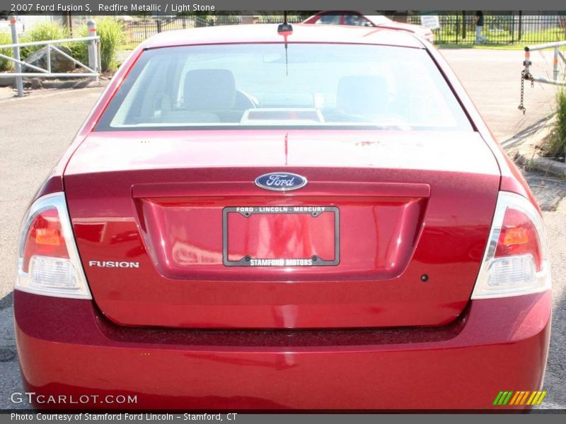Redfire Metallic / Light Stone 2007 Ford Fusion S