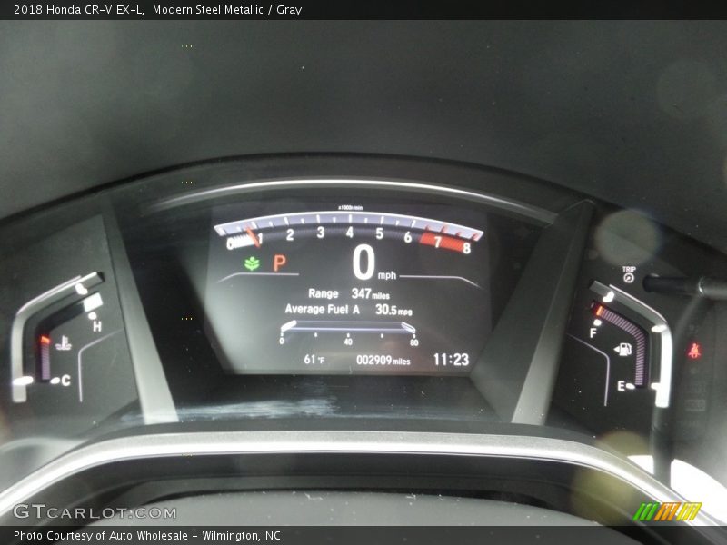 Modern Steel Metallic / Gray 2018 Honda CR-V EX-L