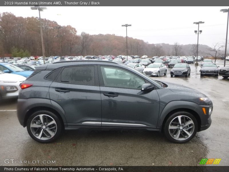 Thunder Gray / Black 2019 Hyundai Kona Ultimate AWD