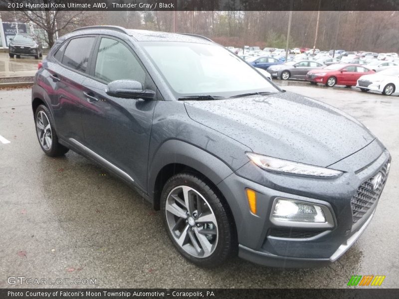 Thunder Gray / Black 2019 Hyundai Kona Ultimate AWD