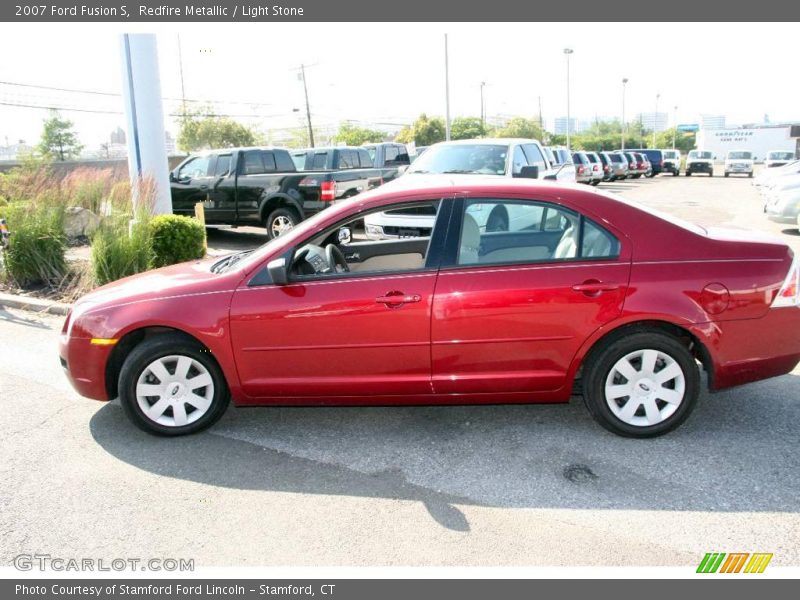 Redfire Metallic / Light Stone 2007 Ford Fusion S