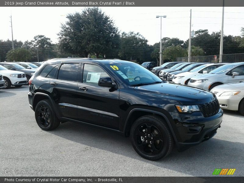 Diamond Black Crystal Pearl / Black 2019 Jeep Grand Cherokee Altitude