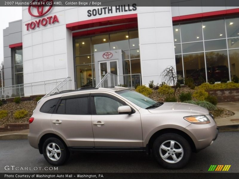 Golden Beige / Beige 2007 Hyundai Santa Fe GLS 4WD