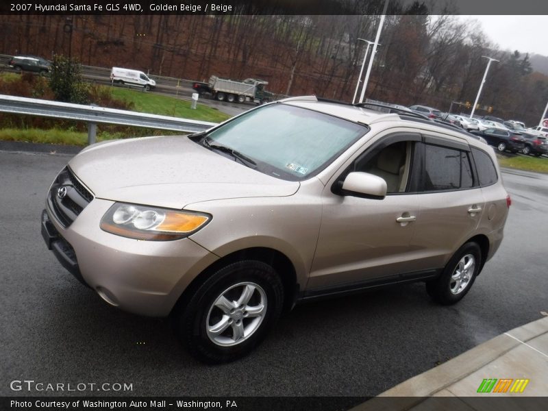 Golden Beige / Beige 2007 Hyundai Santa Fe GLS 4WD