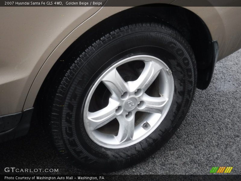 Golden Beige / Beige 2007 Hyundai Santa Fe GLS 4WD
