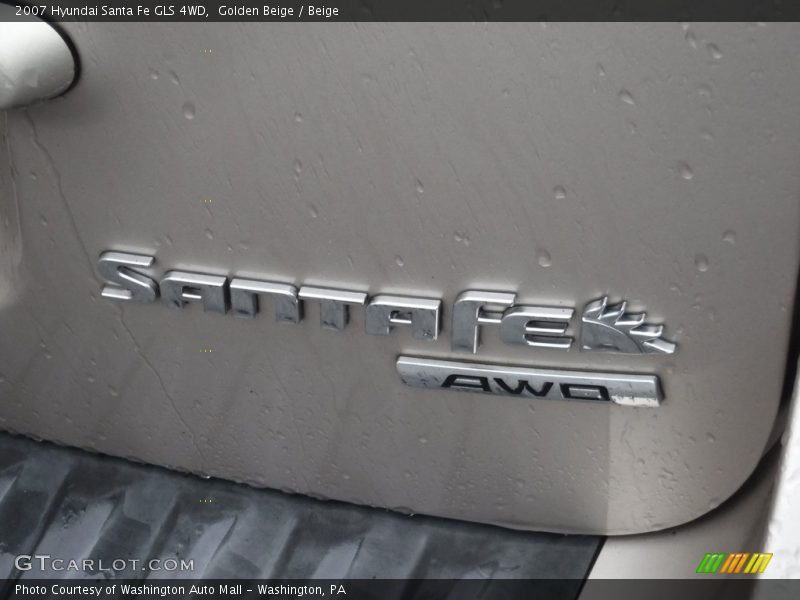 Golden Beige / Beige 2007 Hyundai Santa Fe GLS 4WD