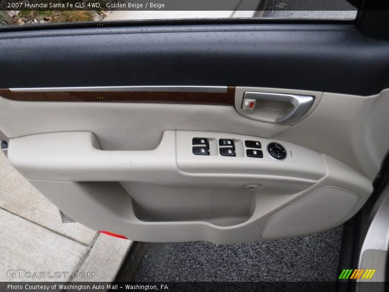 Golden Beige / Beige 2007 Hyundai Santa Fe GLS 4WD