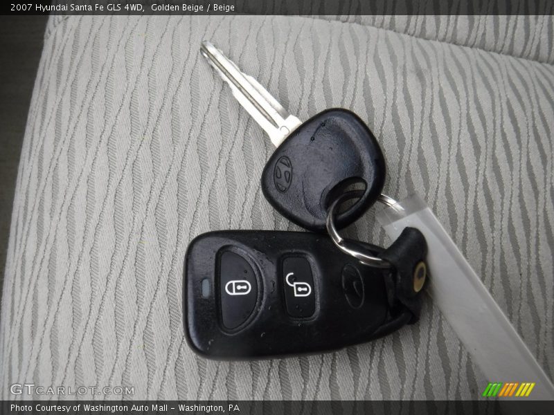 Golden Beige / Beige 2007 Hyundai Santa Fe GLS 4WD