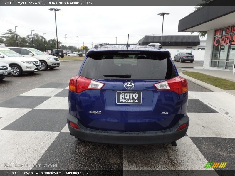 Blue Crush Metallic / Black 2015 Toyota RAV4 XLE