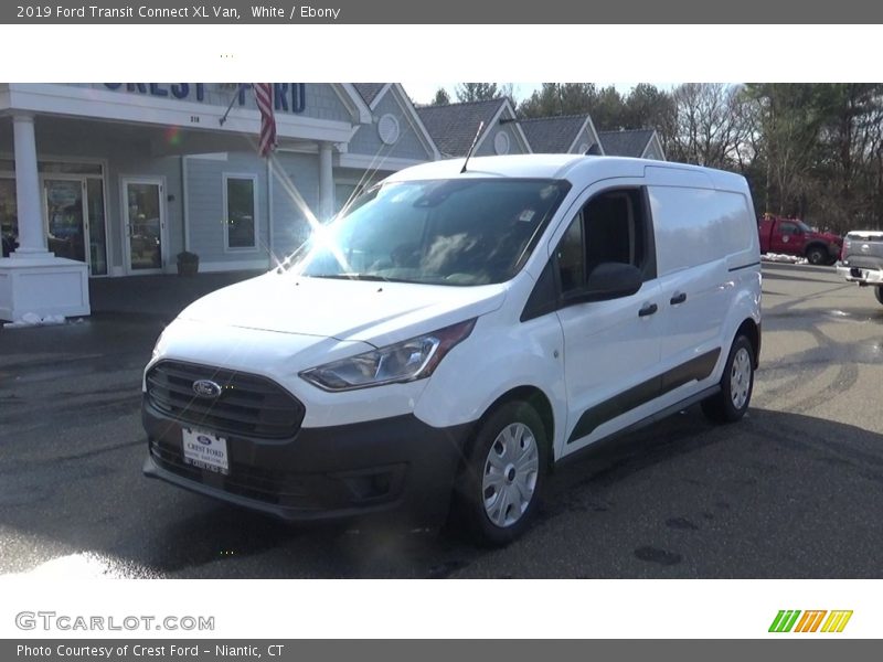 White / Ebony 2019 Ford Transit Connect XL Van