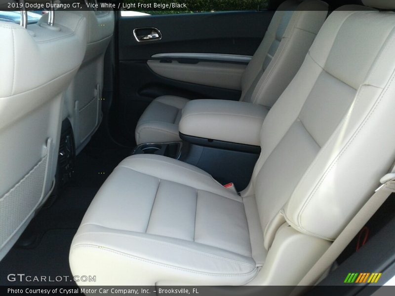 Vice White / Light Frost Beige/Black 2019 Dodge Durango GT