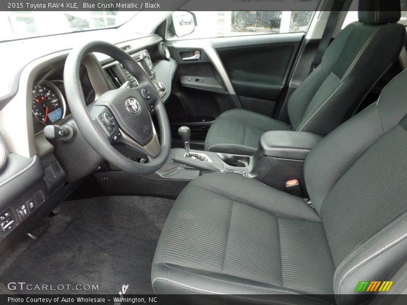 Blue Crush Metallic / Black 2015 Toyota RAV4 XLE