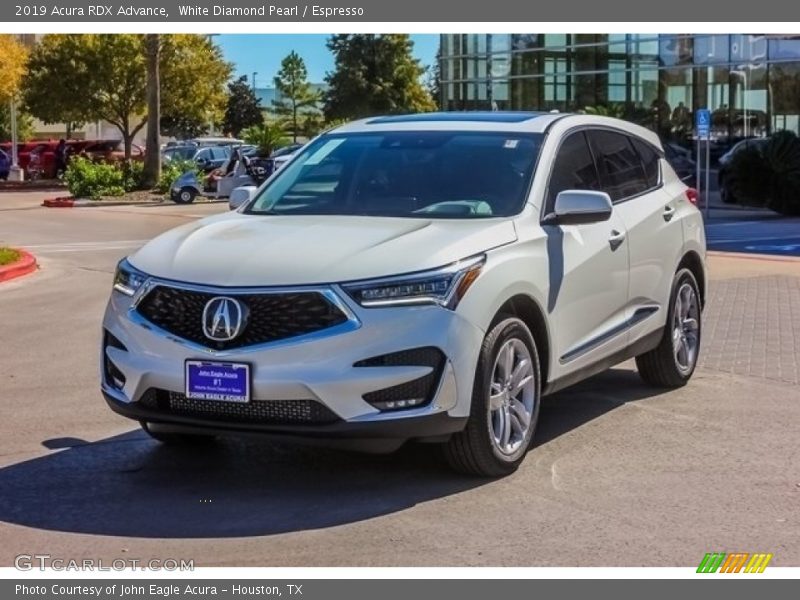 White Diamond Pearl / Espresso 2019 Acura RDX Advance