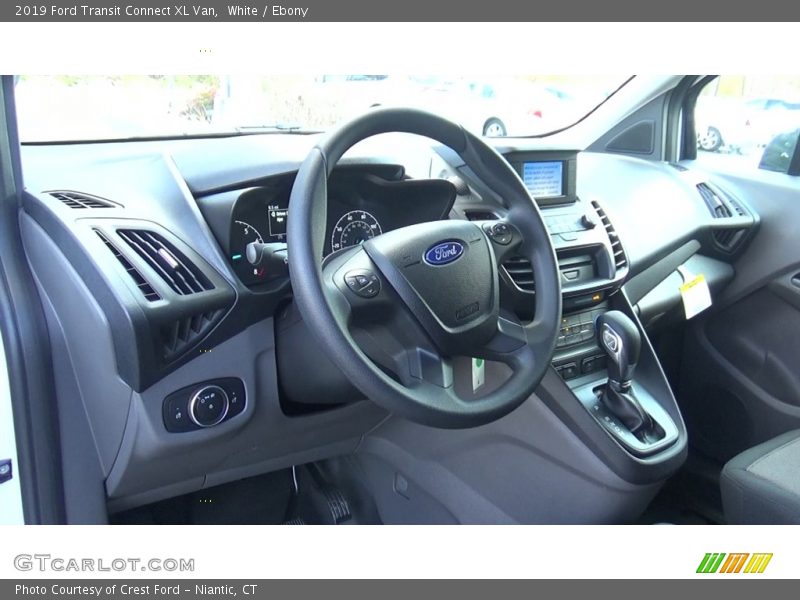 White / Ebony 2019 Ford Transit Connect XL Van