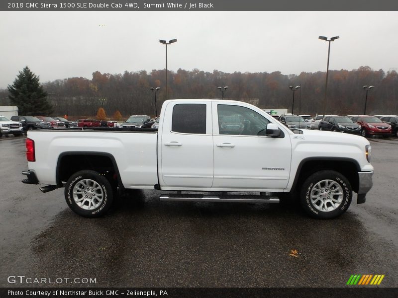 Summit White / Jet Black 2018 GMC Sierra 1500 SLE Double Cab 4WD
