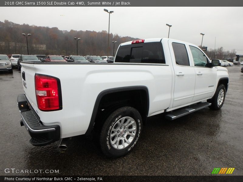 Summit White / Jet Black 2018 GMC Sierra 1500 SLE Double Cab 4WD