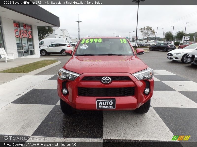 Barcelona Red Metallic / Sand Beige 2018 Toyota 4Runner SR5 4x4