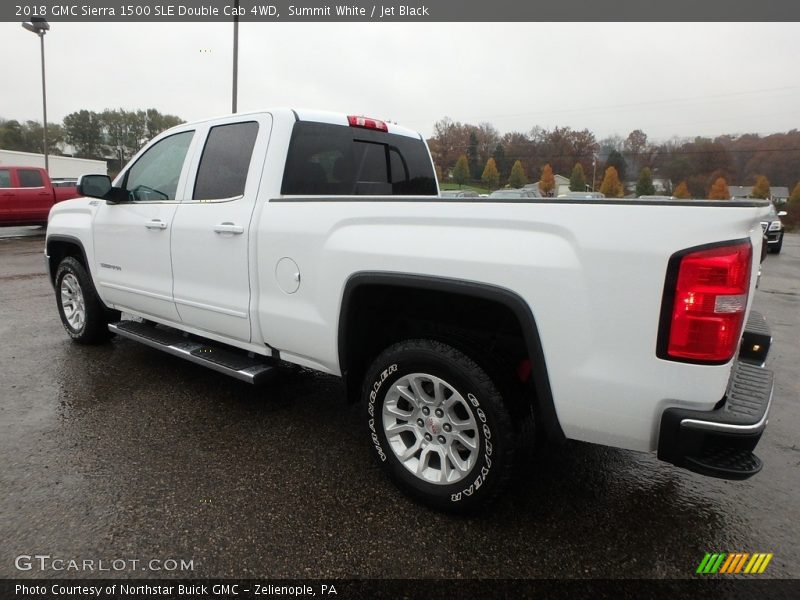 Summit White / Jet Black 2018 GMC Sierra 1500 SLE Double Cab 4WD