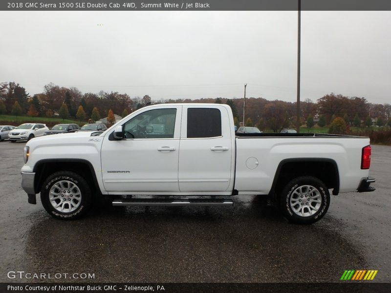 Summit White / Jet Black 2018 GMC Sierra 1500 SLE Double Cab 4WD
