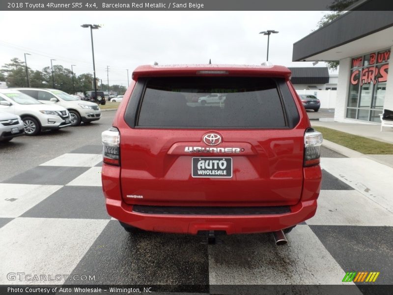 Barcelona Red Metallic / Sand Beige 2018 Toyota 4Runner SR5 4x4