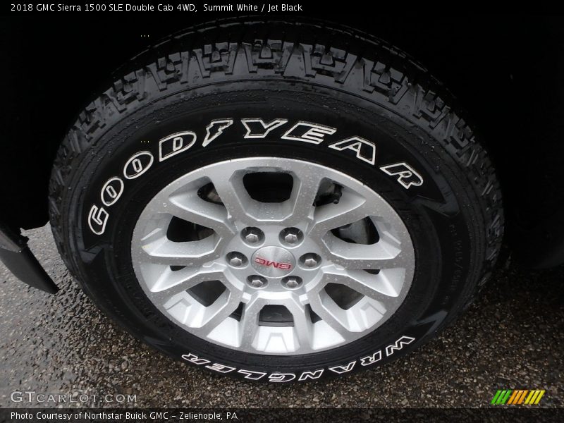 Summit White / Jet Black 2018 GMC Sierra 1500 SLE Double Cab 4WD